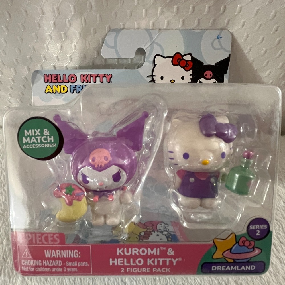 Hello Kitty and Friends Series 2 Dreamland 2-Pack: Kuromi & Hello Kitty Figures
